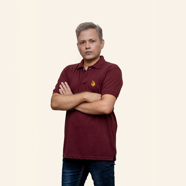 Deep Red Basic Polo